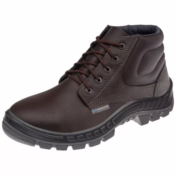 Bota Botina De Segurança Coturno Masculina Marluvas Com Cadarço