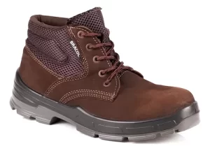 Bota Botina Segurança Masculino Sapato Coturno Nobuck Com Cadarço