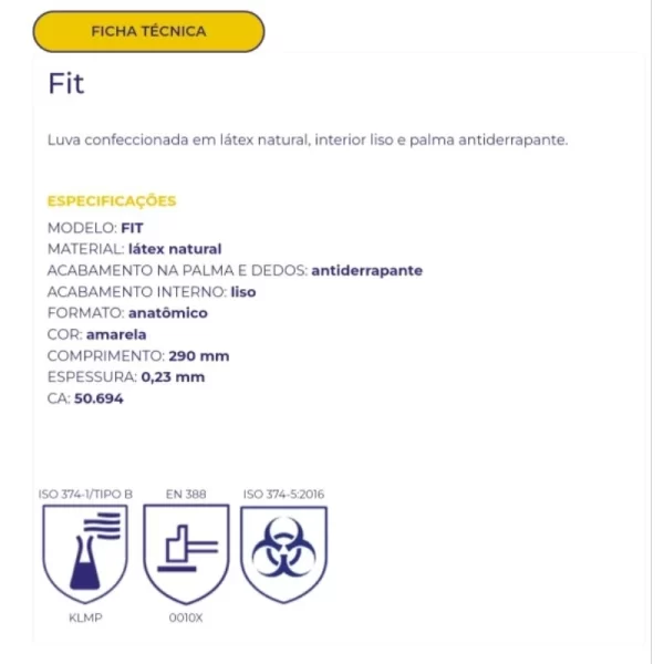 Kit 10 Luvas Látex Limpeza Multiuso - Sanro Fit Amarela