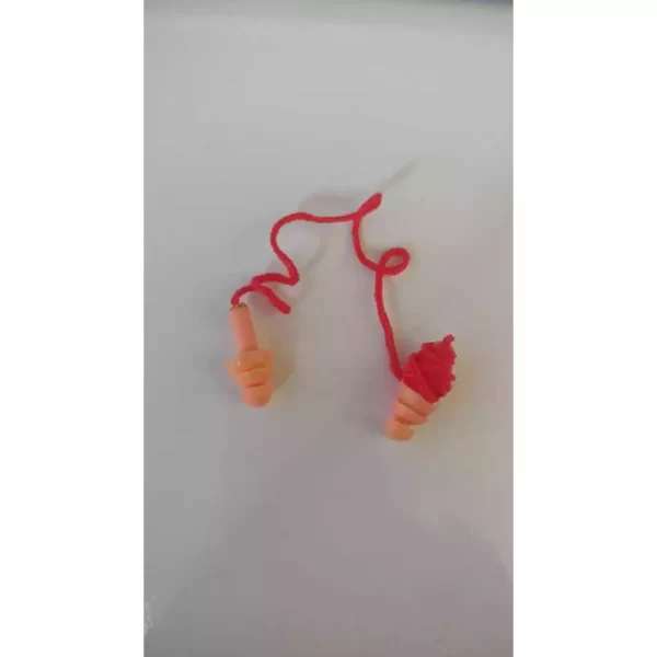 Kit 20 Protetor Auditivo Silicone com Cordão - Protetor Auricular Plastcor