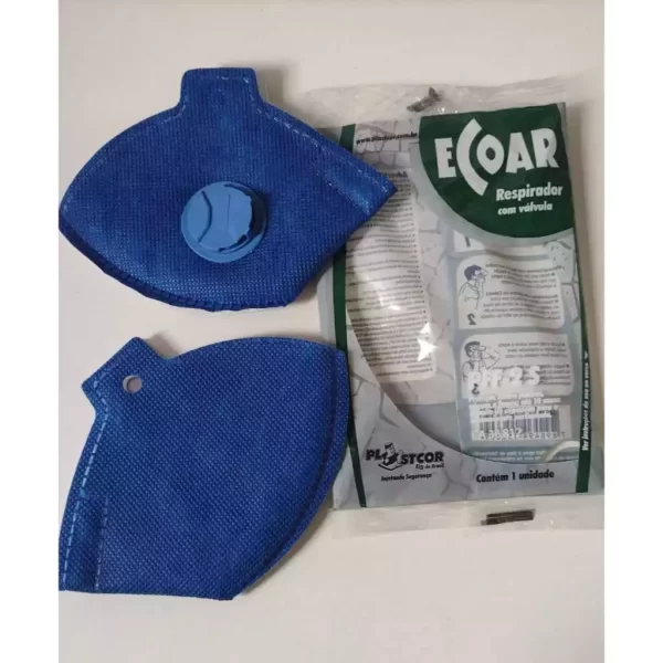Kit 50un Máscara Respirador PFF2 com Válvula Inmetro Epi